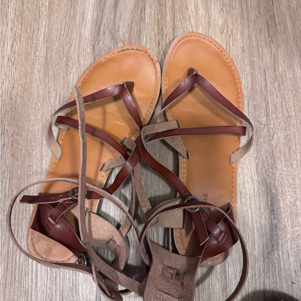 American Eagle Outfitters Brown Gladiator Sandals